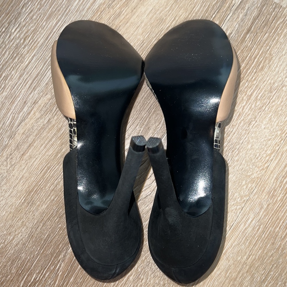 Nib Steve Madden Echco Multi Color Open Toe Heels… - image 4